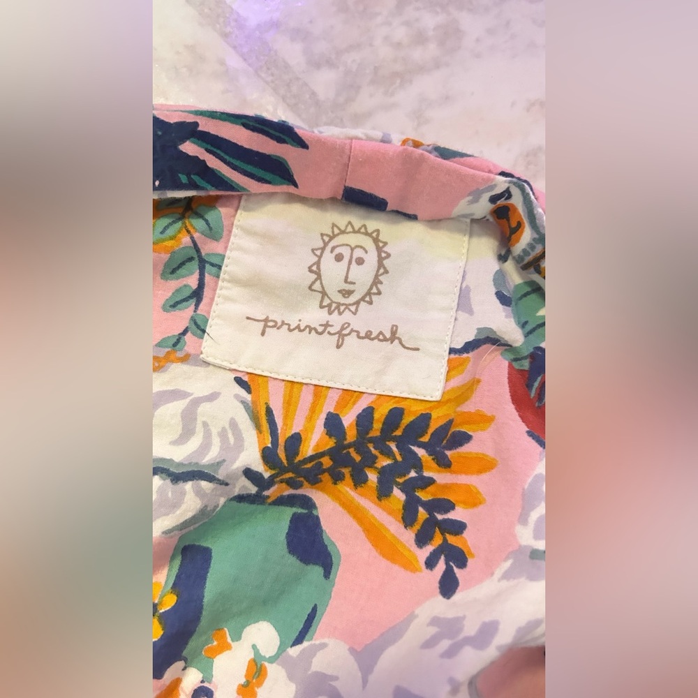 1x/2x long Print fresh robe in dog print
